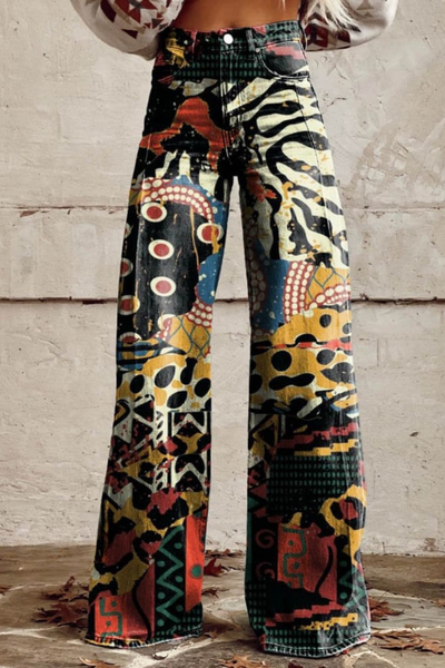 Behn Berlin | Stilvolle Boho Vintage Weitgeschnittene Hose
