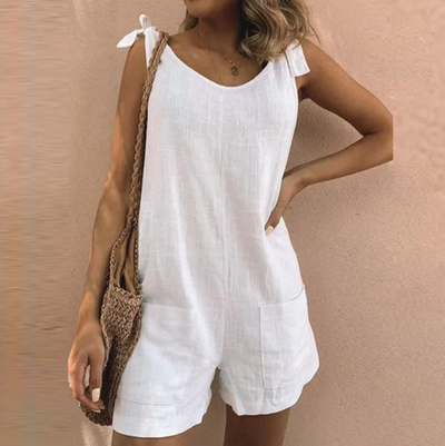 Una™ – Jumpsuit mit Schleifenträgern und Taschen