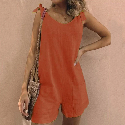 Una™ – Jumpsuit mit Schleifenträgern und Taschen