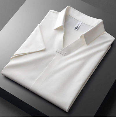 Cornelio - Poloshirt aus Baumwolle und Seide