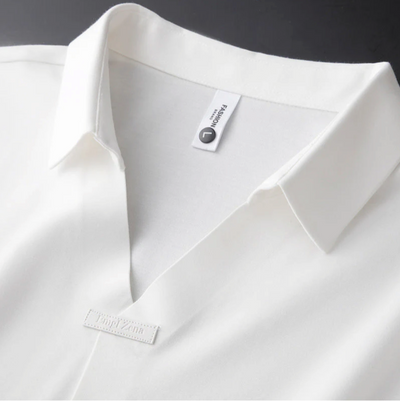 Cornelio - Poloshirt aus Baumwolle und Seide