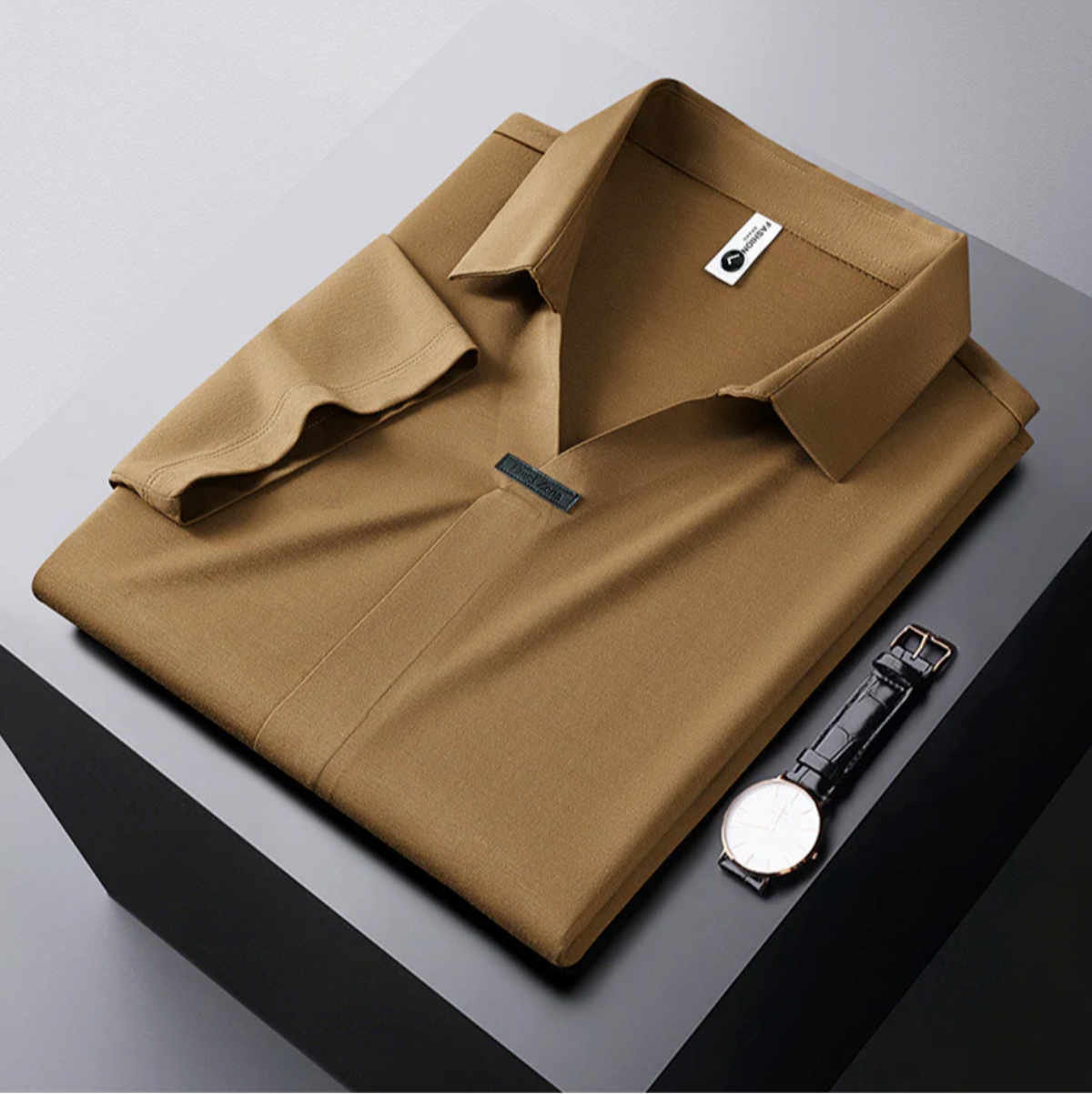 Cornelio - Poloshirt aus Baumwolle und Seide