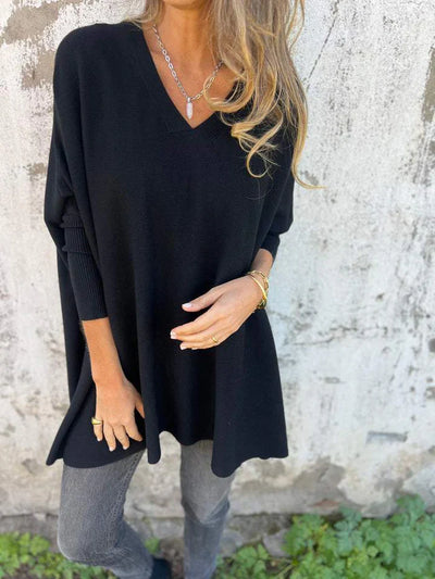 Carmen™ - Gemütlicher Oversize-Pullover mit V-Ausschnitt