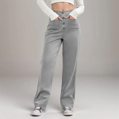 Elisha - Elastische broek met hoge taille - 1+1 kostenlos