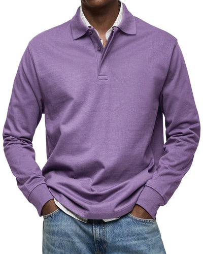 Bruno™ - Lässiges Langarm-Poloshirt