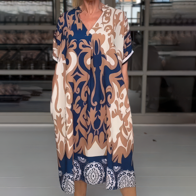 Amelia™ - Elegante Boho Kleid mit schmeichelhaften Details für den Bauch